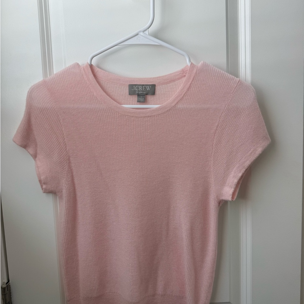 J. Crew Blush Cashmere Top